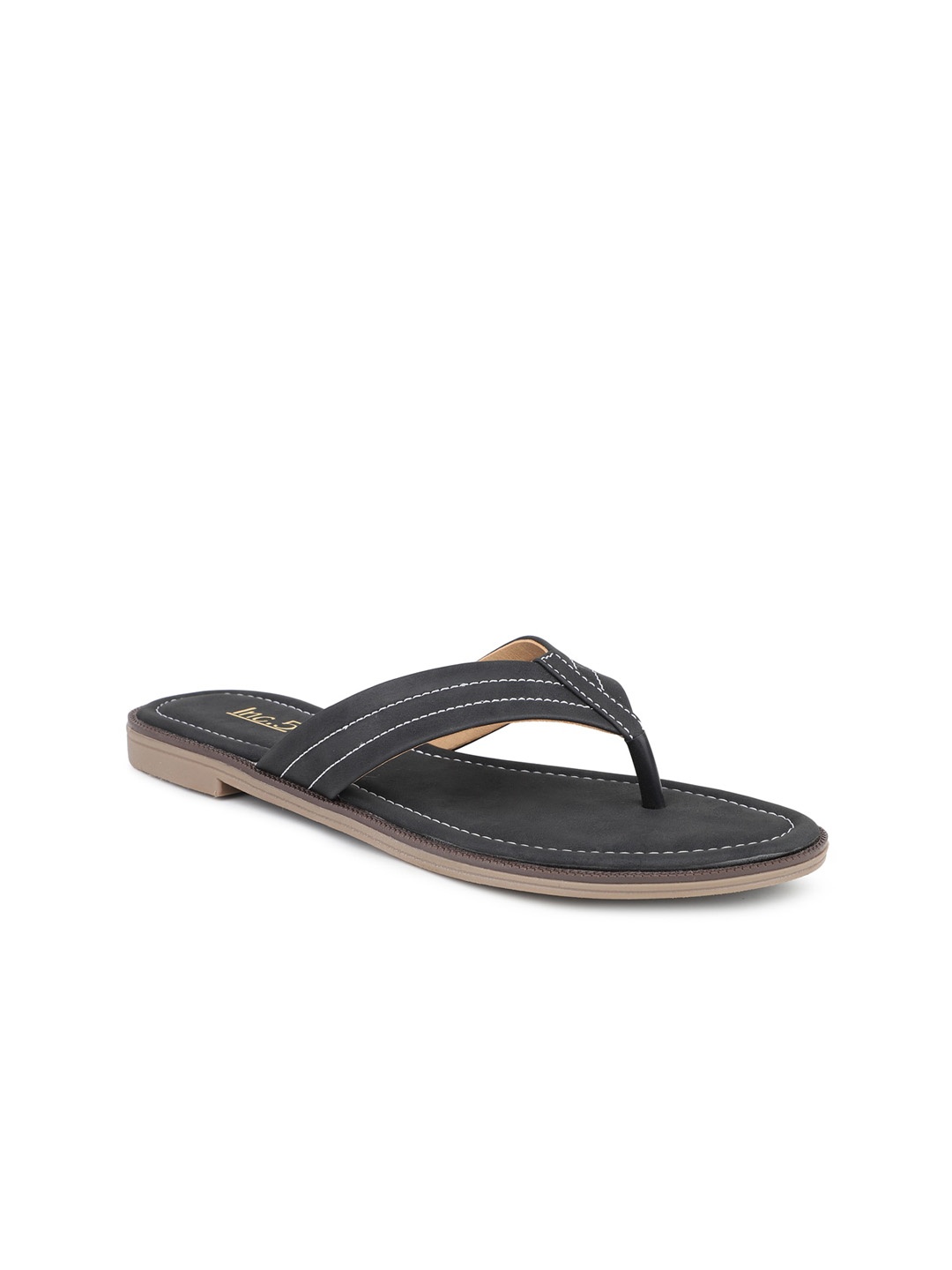 

Inc 5 Textured Open Toe Flats, Black