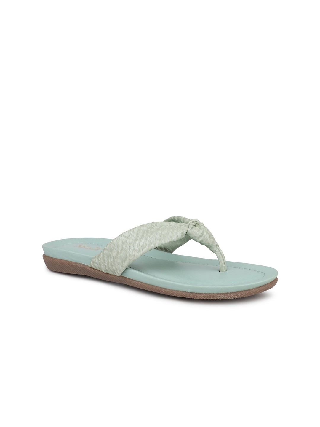 

Inc 5 Textured Open Toe Flats, Green