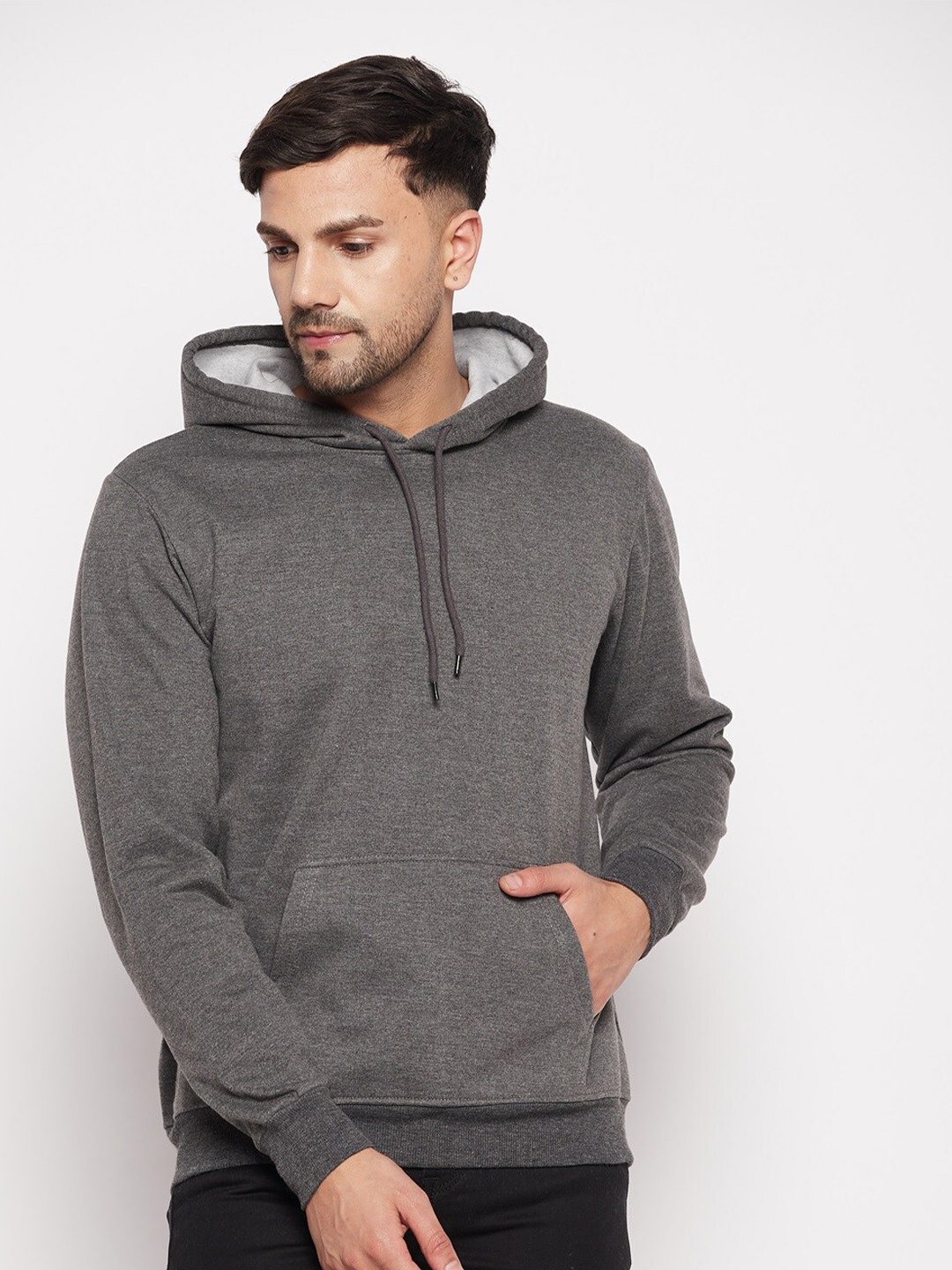 

STROP Hooded Cotton Sweatshirt, Grey