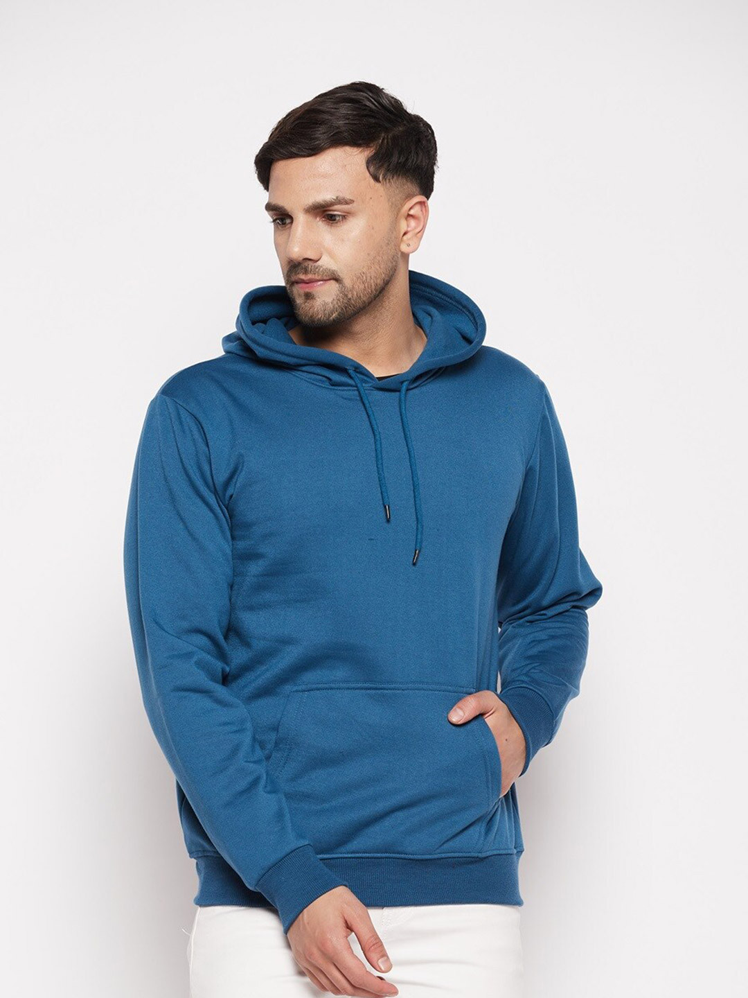

STROP Hooded Cotton Sweatshirt, Teal