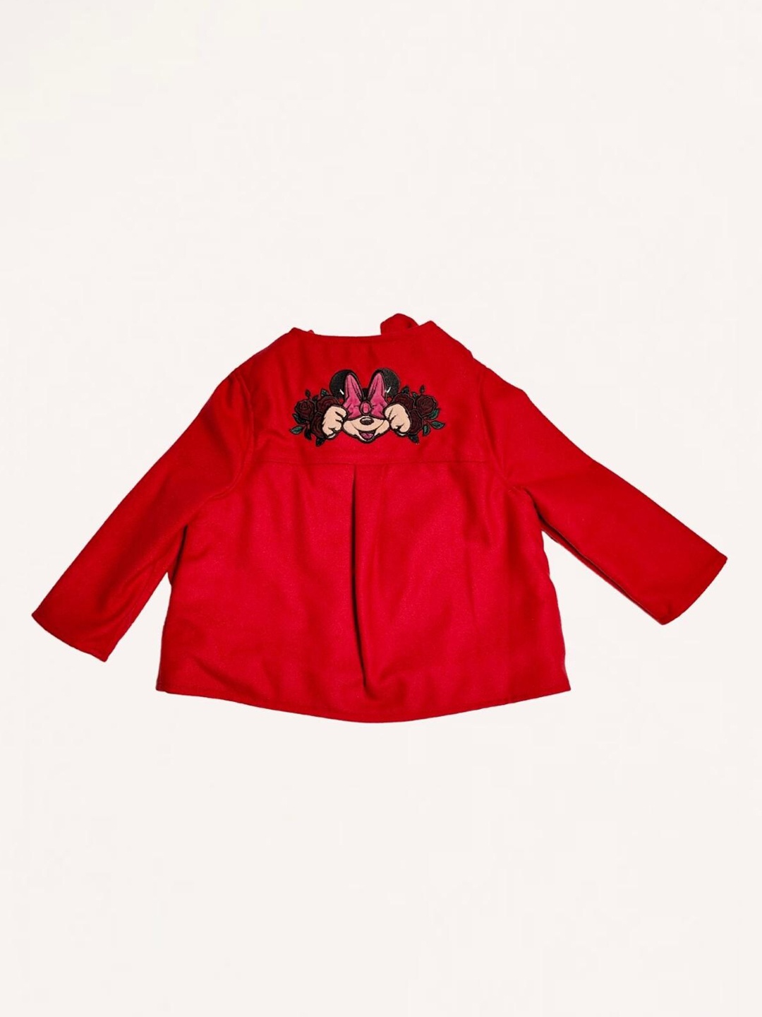 

One Friday Girls Minnie Mouse Embroidered Tailored Jacket, Red