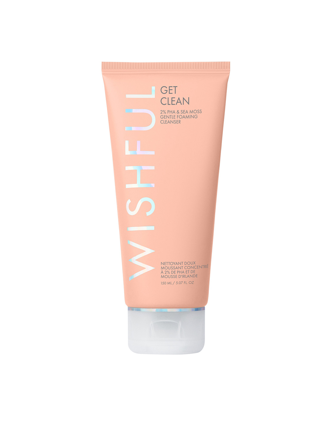 

WISHFUL Get Clean 2% Pha & Sea Moss Gentle Foaming Cleanser - 150 ml, Peach
