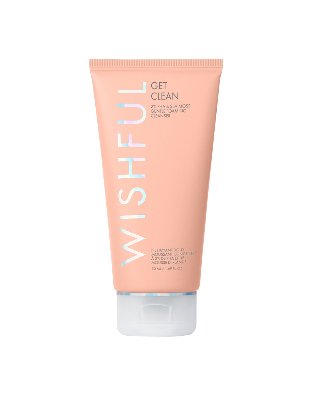 

WISHFUL Get Clean 2% Pha & Sea Moss Gentle Foaming Cleanser - 50 ml, Peach