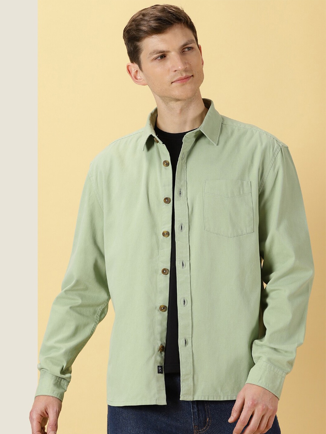 

Thomas Scott Classic Cotton Casual Shacket, Green