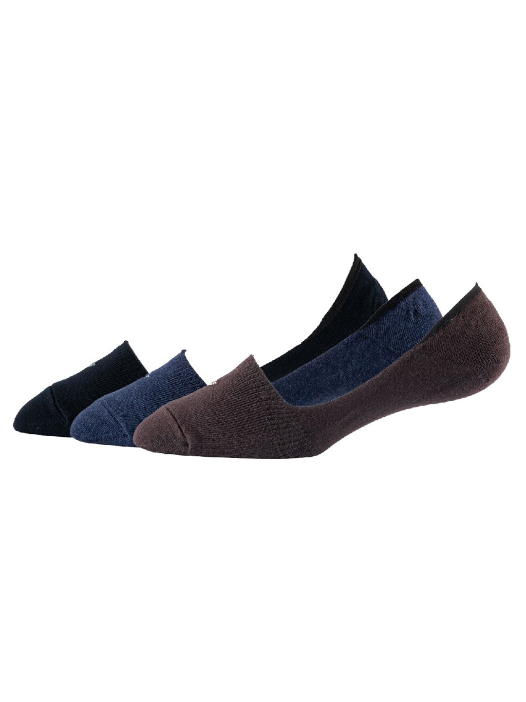 

Cotstyle Men Pack Of 3 Patterned Cotton Shoe Liners Socks, Black