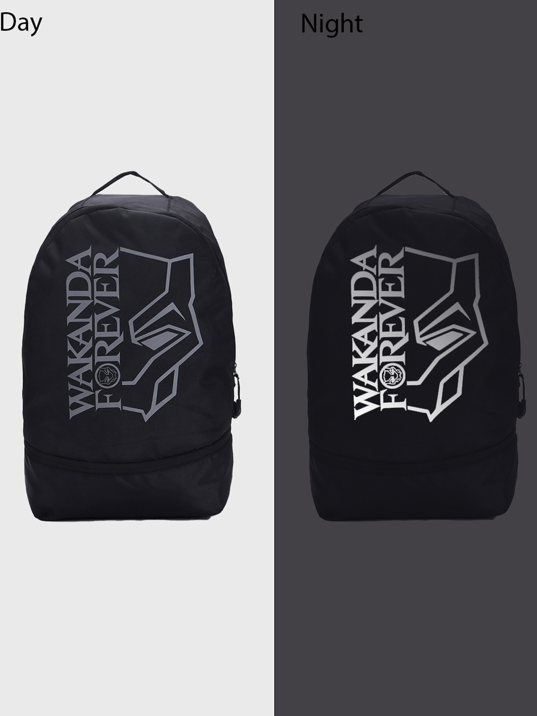 

Bewakoof Unisex Graphic Printed Backpacks, Black