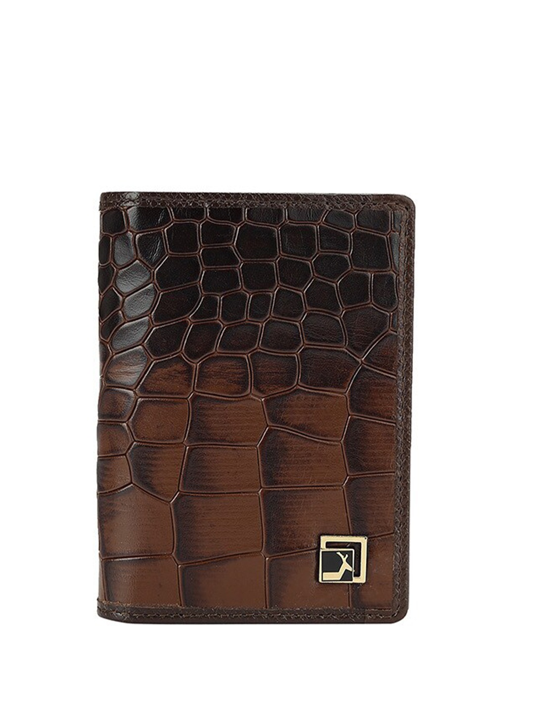 

Da Milano Unisex Textured Card Holders, Brown