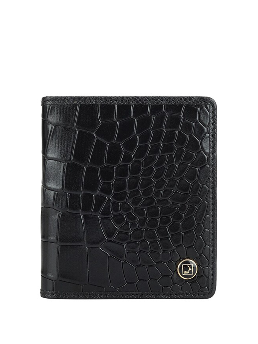 

Da Milano Unisex Textured Wallets, Black