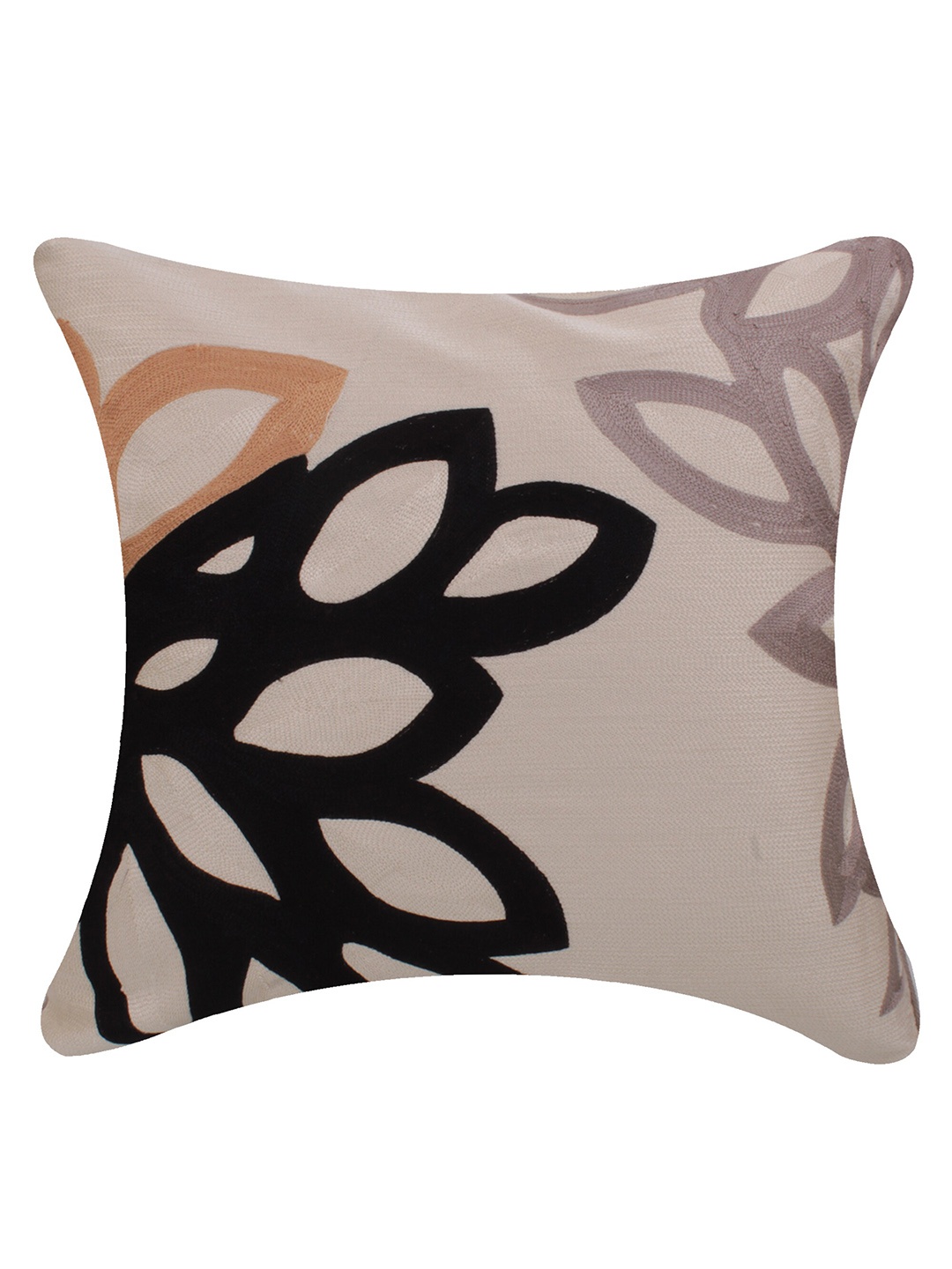 

CASMIR Black & White Floral Square Cushion Covers