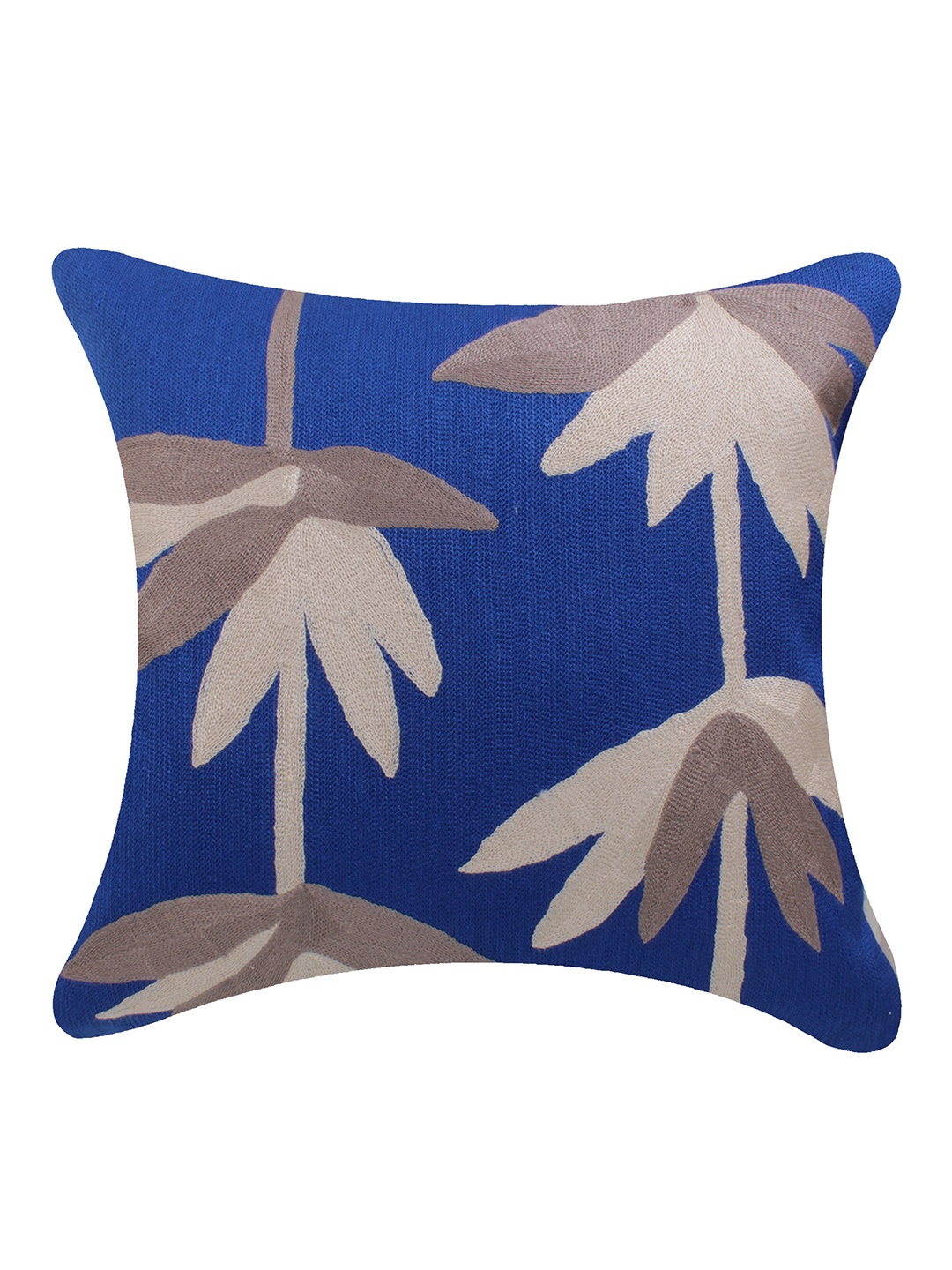 

CASMIR Blue & Grey Floral Square Cushion Covers
