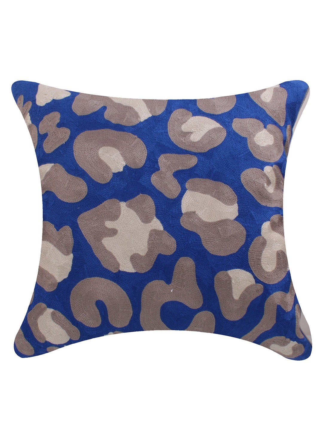 

CASMIR Blue & Grey Quirky Cotton Square Cushion Covers