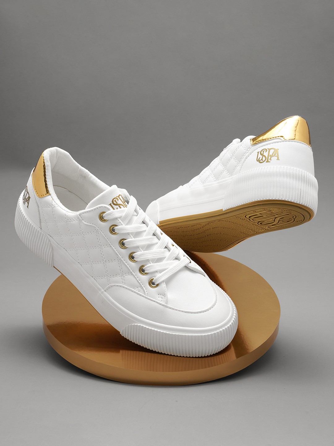 

U.S. Polo Assn. Women Elsa Lace-Up Sneakers, Off white