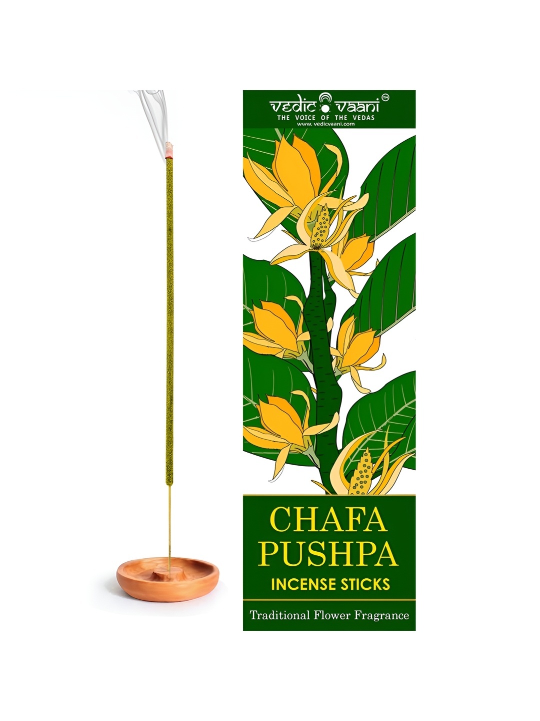 

VEDIC VAANI Green Chafa Pushpa Incense Sticks