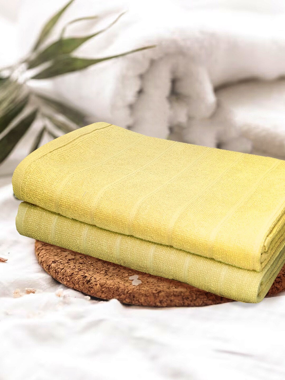 

KOPA Yellow 2 Pieces Pure Cotton 300 GSM Bath Towels