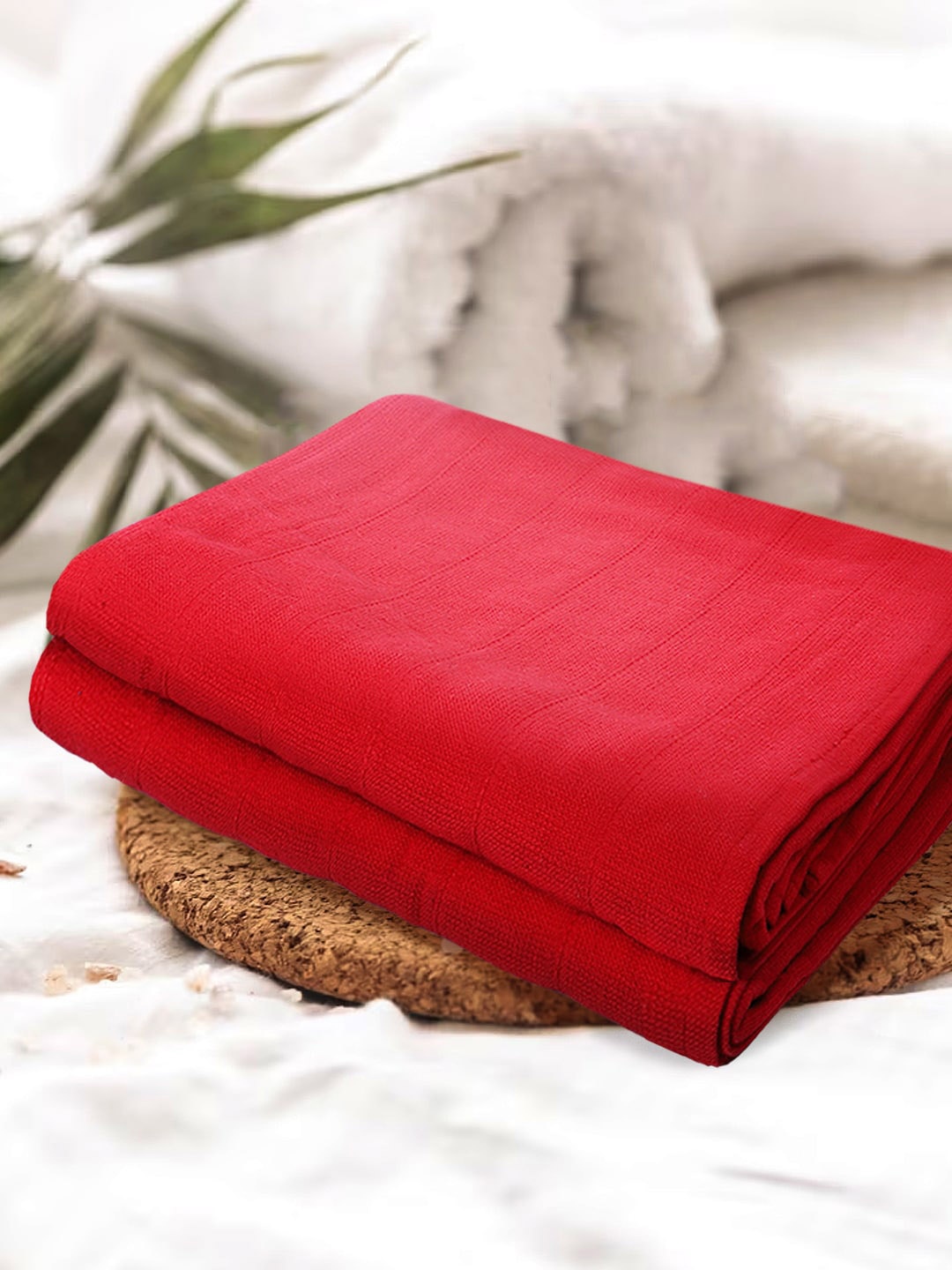 

KOPA Red 2 Pieces Pure Cotton 300 GSM Bath Towels