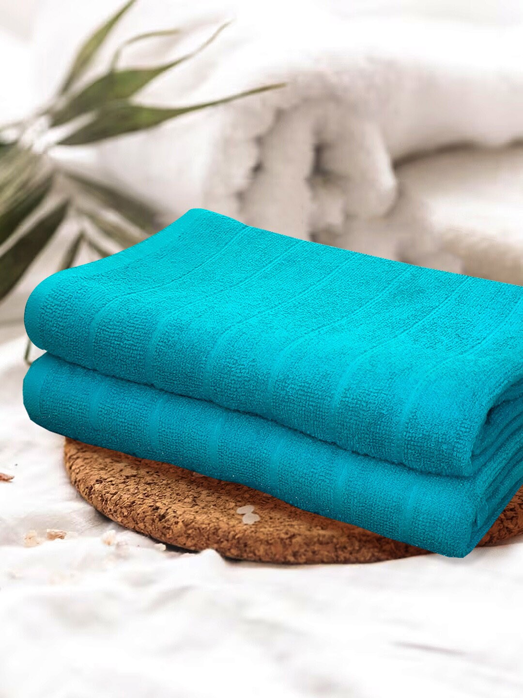 

KOPA Blue 2 Pieces Pure Cotton 300 GSM Bath Towels