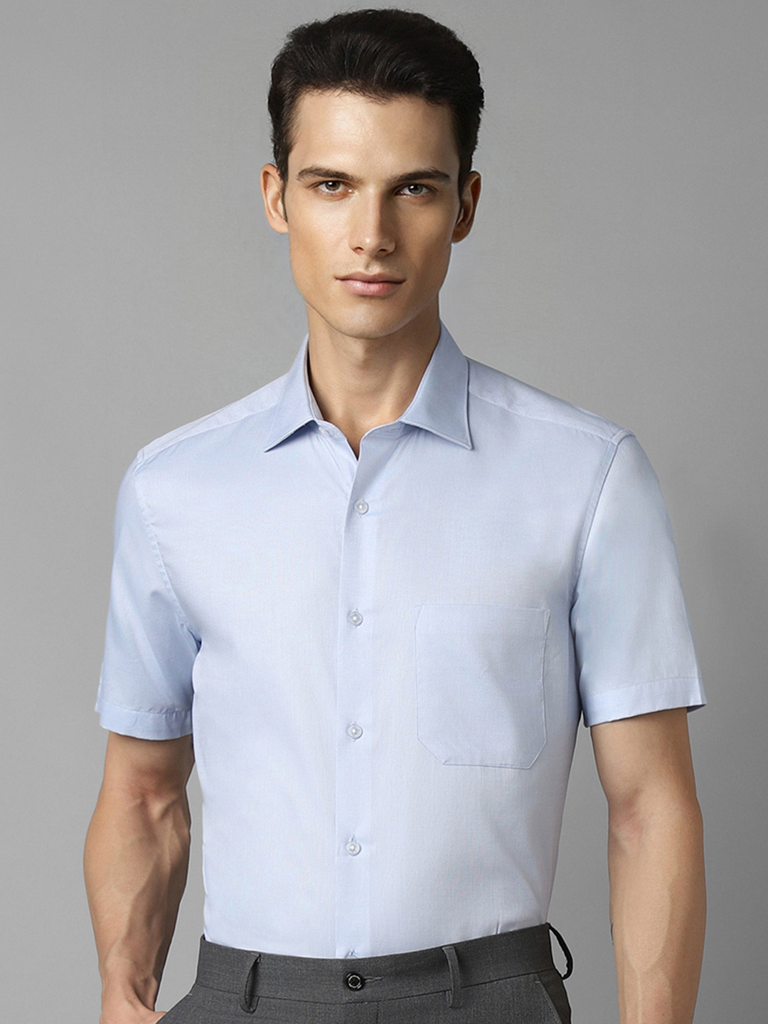 

Louis Philippe Men Blue Formal Shirt
