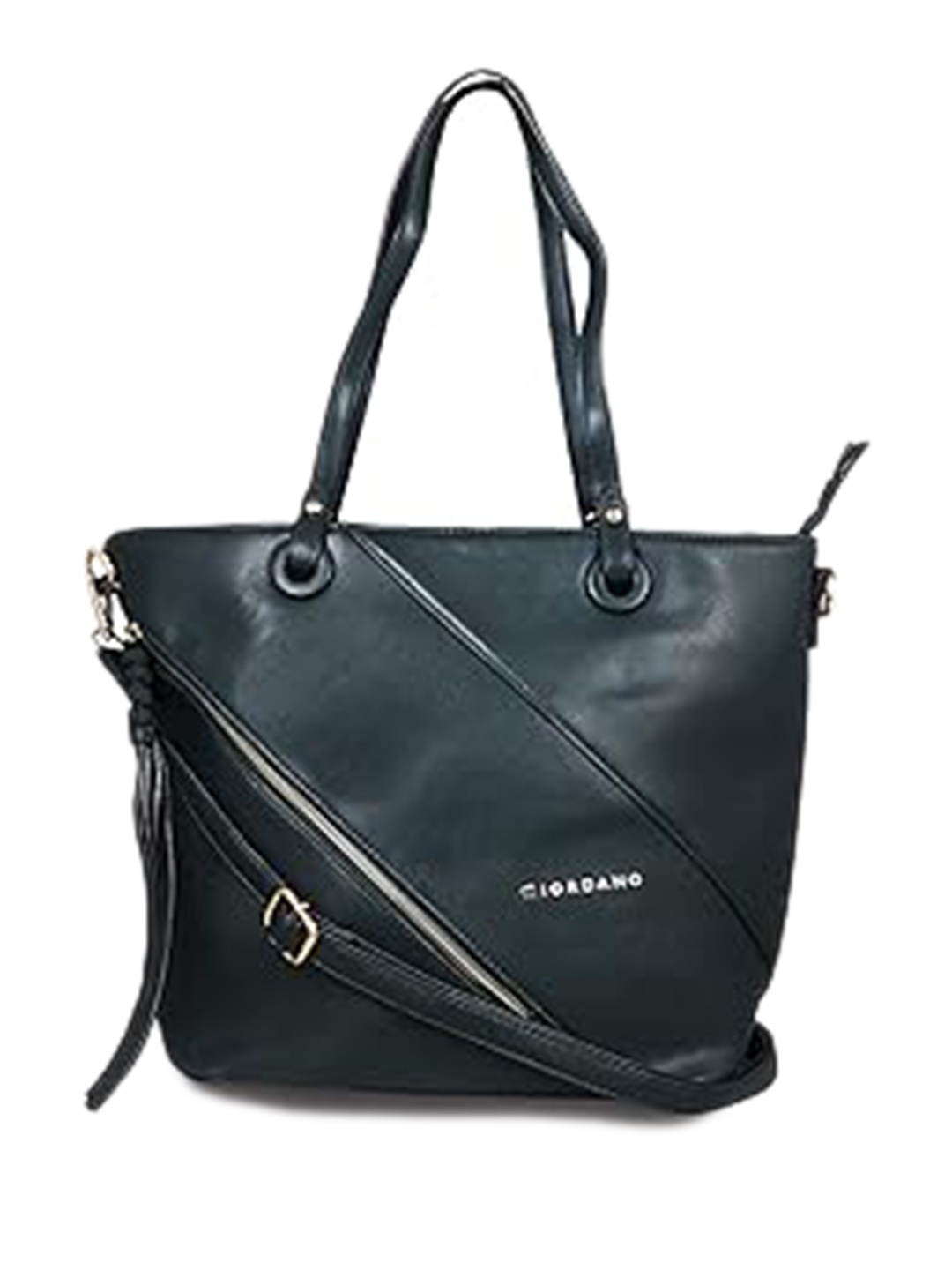 

GIORDANO Shoulder Structured Bag With Buckle Detail, Green