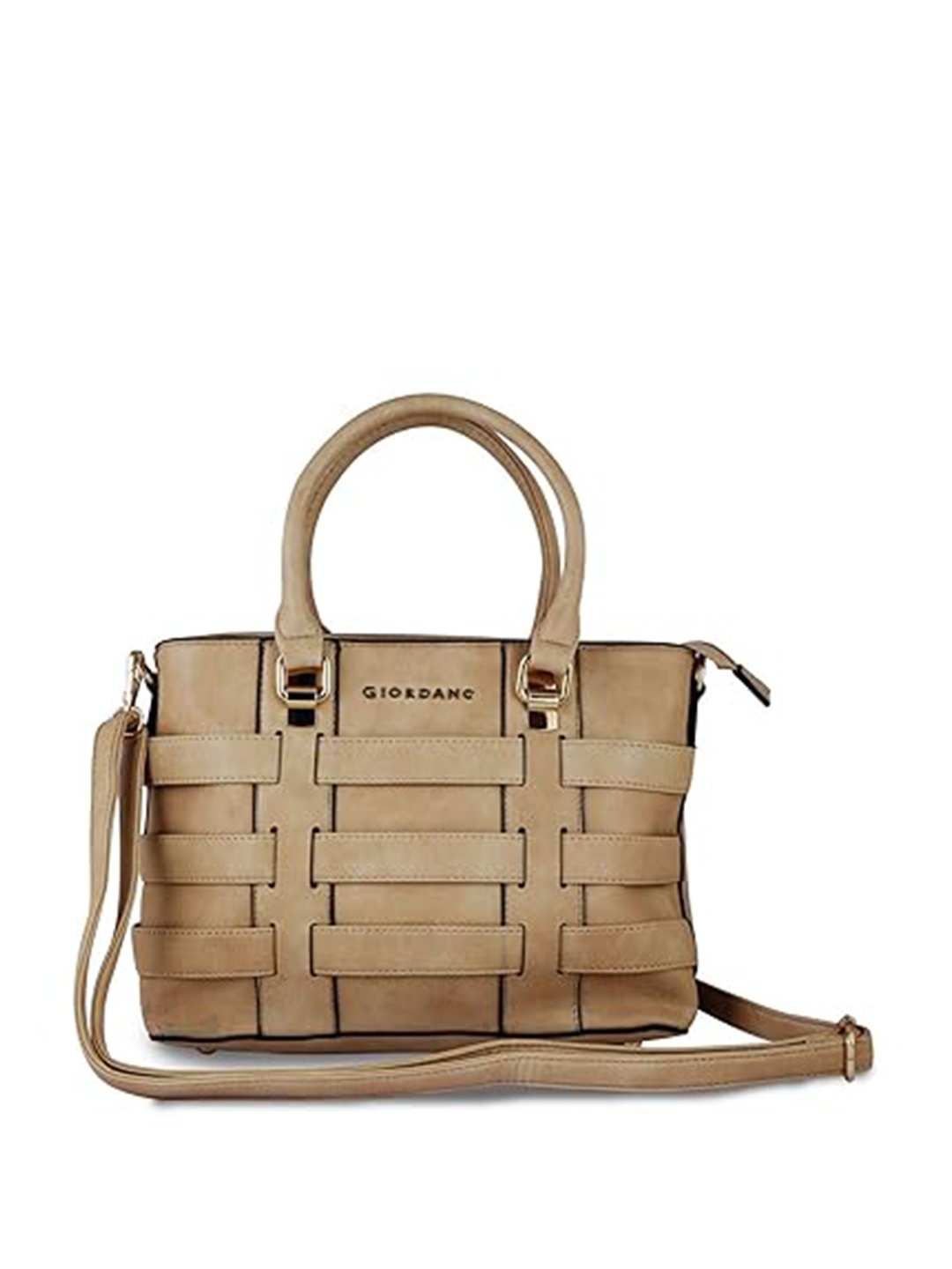 

GIORDANO Textured Structured Handheld Bag, Beige