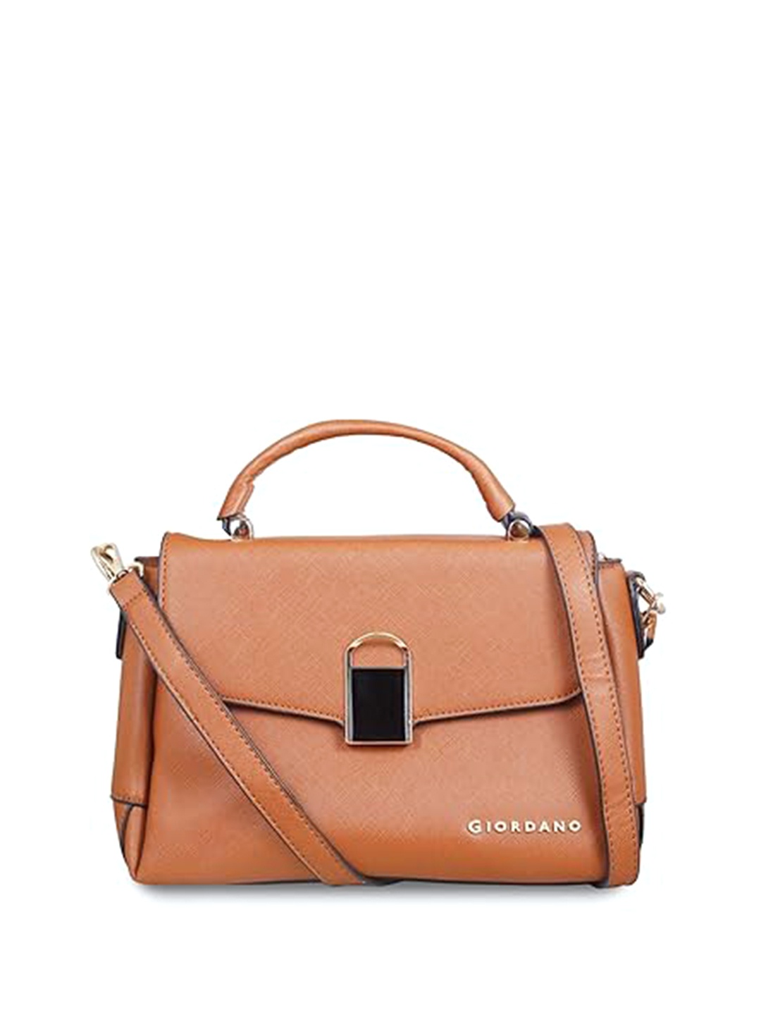 

GIORDANO Textured Structured Satchel, Brown