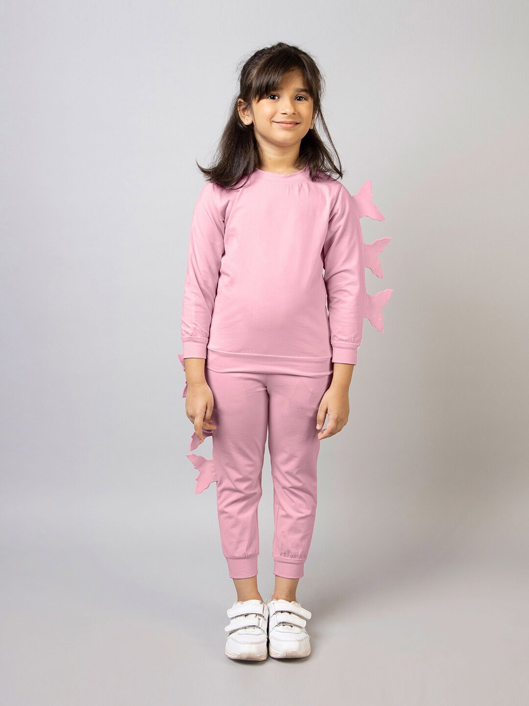 

ZIP ZAP ZOOP Girls Cotton Top And Pyjamas, Pink