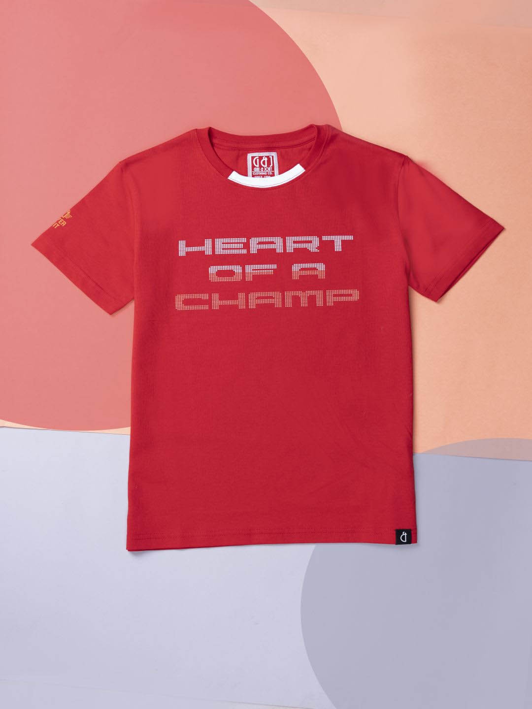 

Gini and Jony Boys Printed Cotton T-shirt, Red
