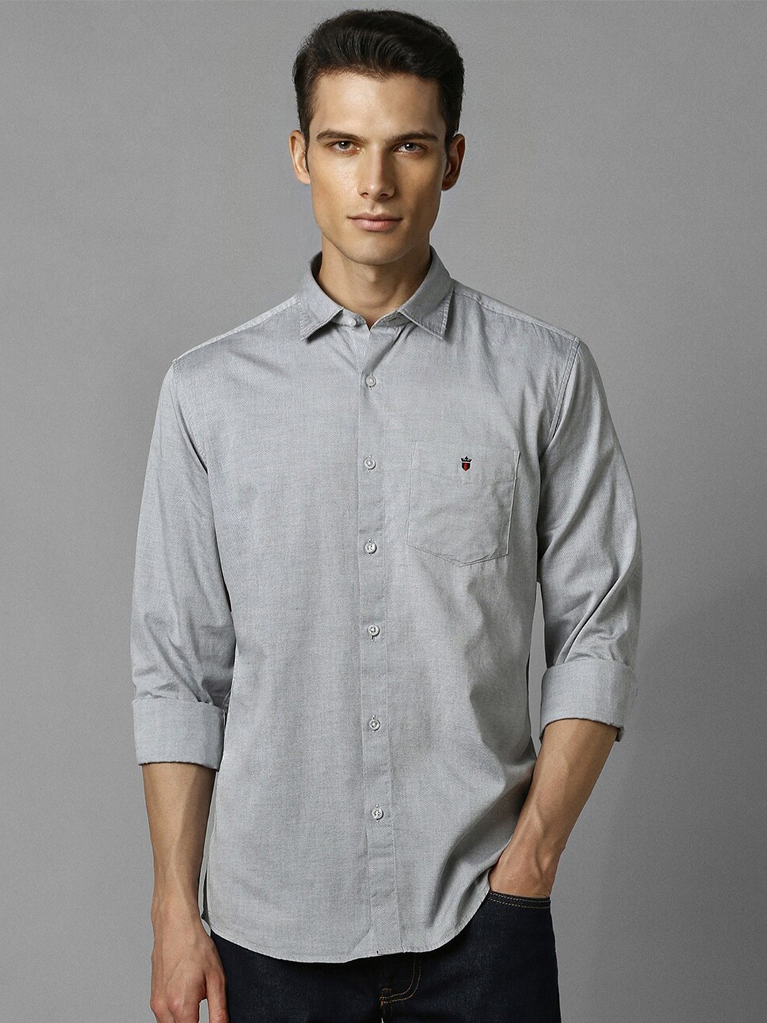 

Louis Philippe Sport Slim Fit Pure Cotton Casual Shirt, Grey