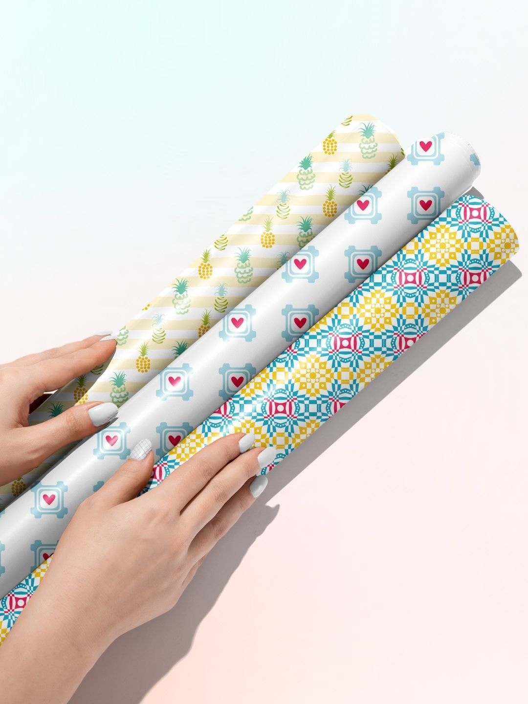 

Doodle Set of 6 Gift Wrapping Papers, Yellow