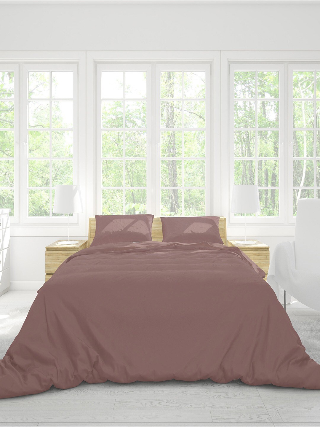 

Himeya Bliss Sateen Pink Pure Cotton 200 TC Queen Duvet Cover