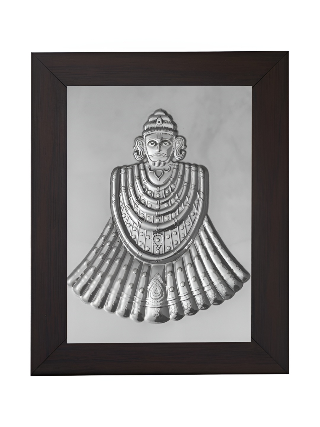 

Pray Everyday Silver-Plated & Grey Khatu Shyam Ji Table Photo Frames