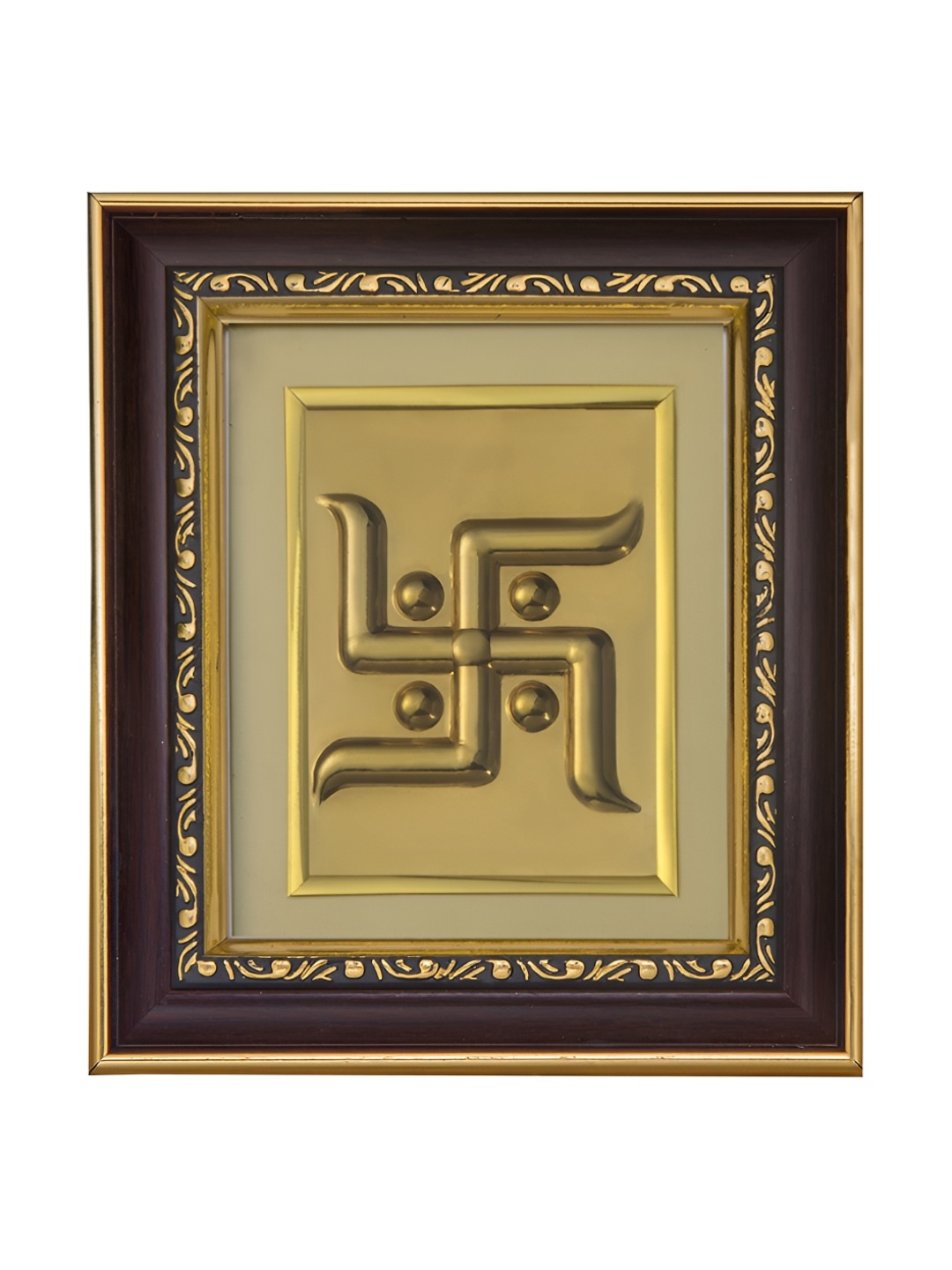 

Pray Everyday Black Gold-Plated Swastik Rectangle Wall Photo Frame