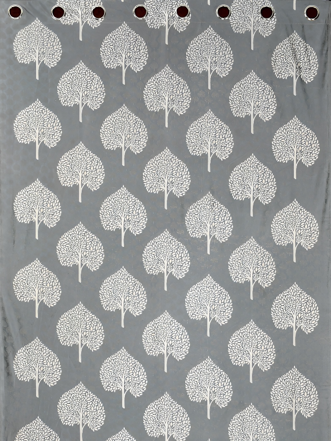 

Kraftiq Homes Marble Grey & White 2 Pieces Ethnic Motifs Long Door Curtain