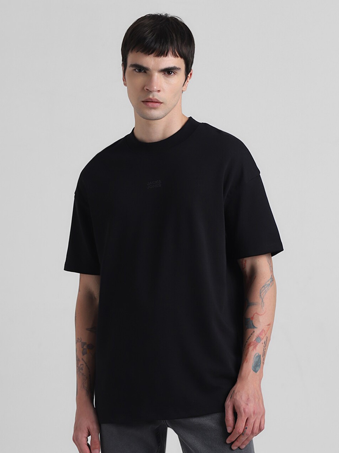 

Jack & Jones Oversized Round Neck T-shirt, Black