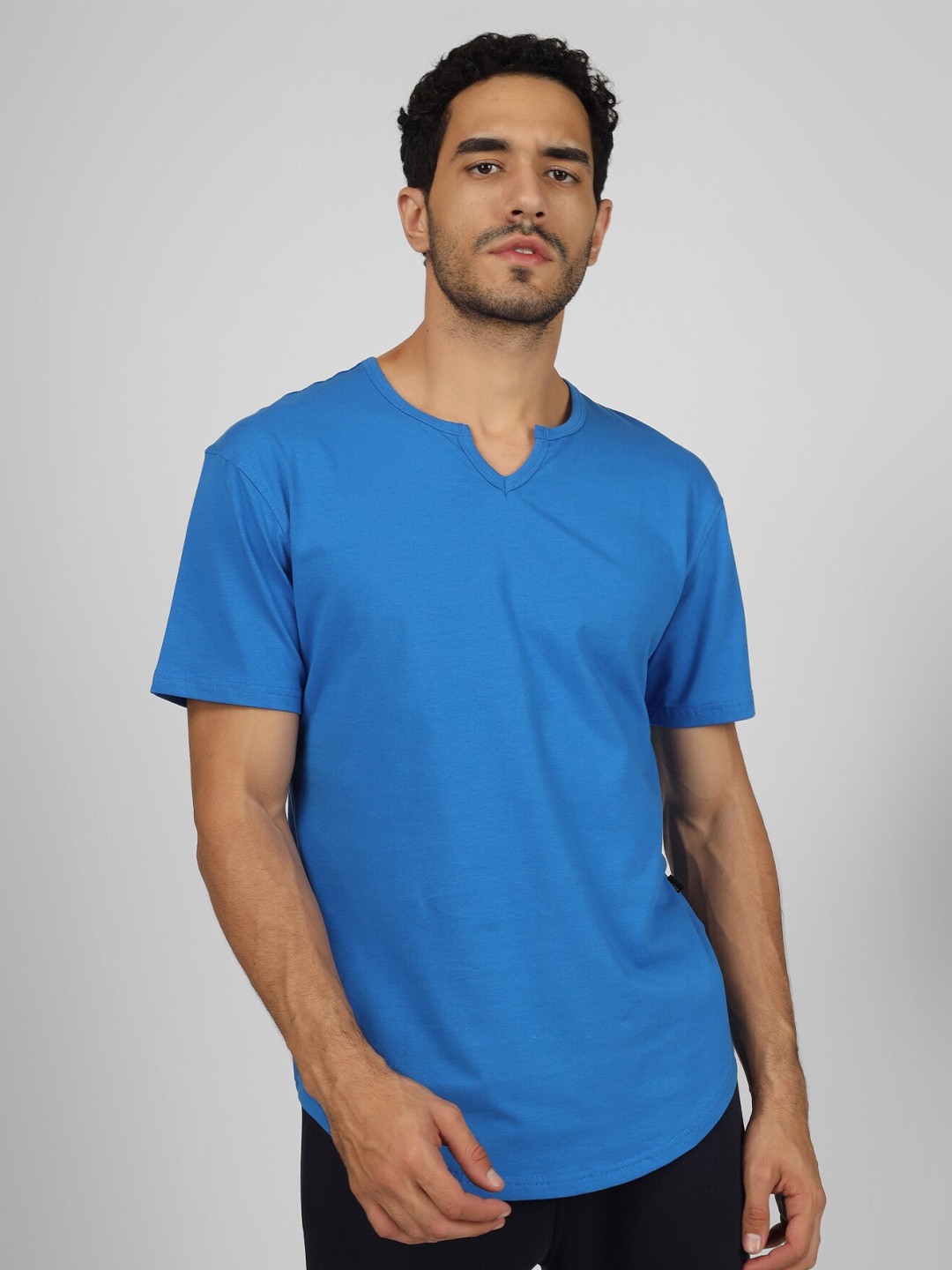 

WEARDUDS Relaxed Fit Pure Cotton T-shirt, Blue