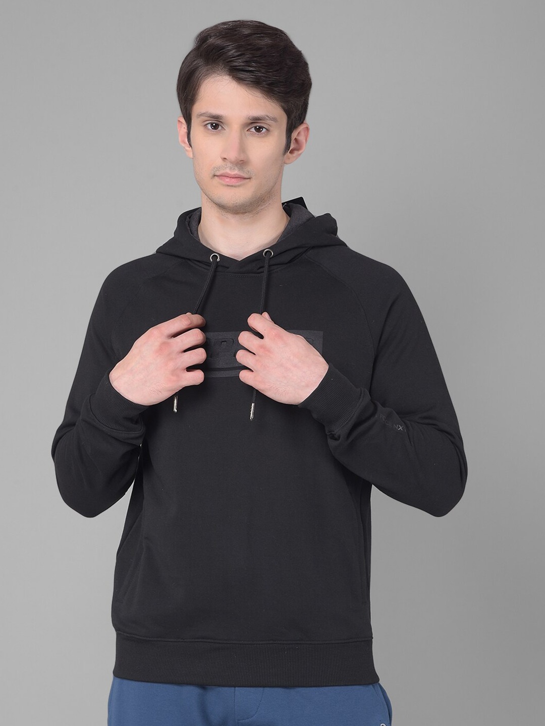 

Force NXT Hooded Cotton Pullover Sweatshirt, Black