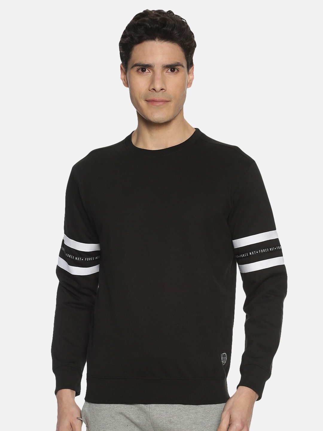 

Force NXT Long Sleeves Cotton Pullover, Charcoal