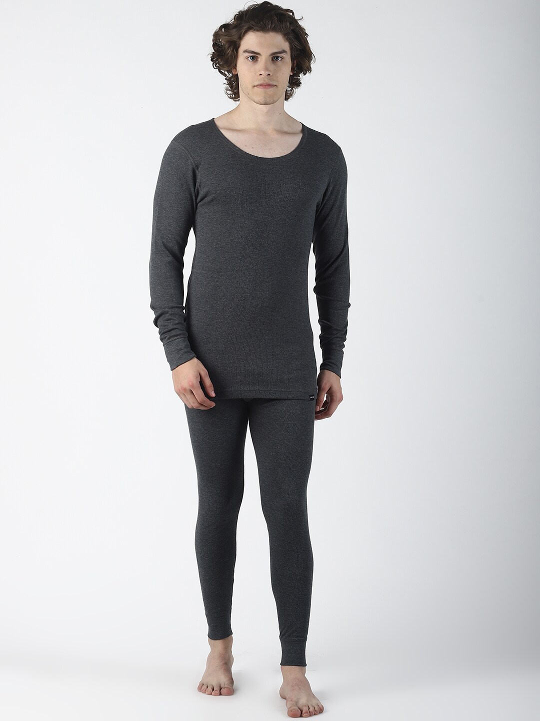 

Force NXT Round Neck Cotton Thermal Set, Charcoal