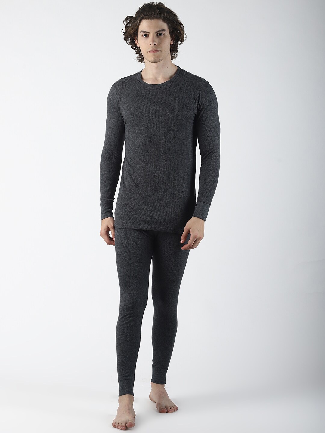 

Force NXT Round Neck Cotton Thermal Set, Charcoal
