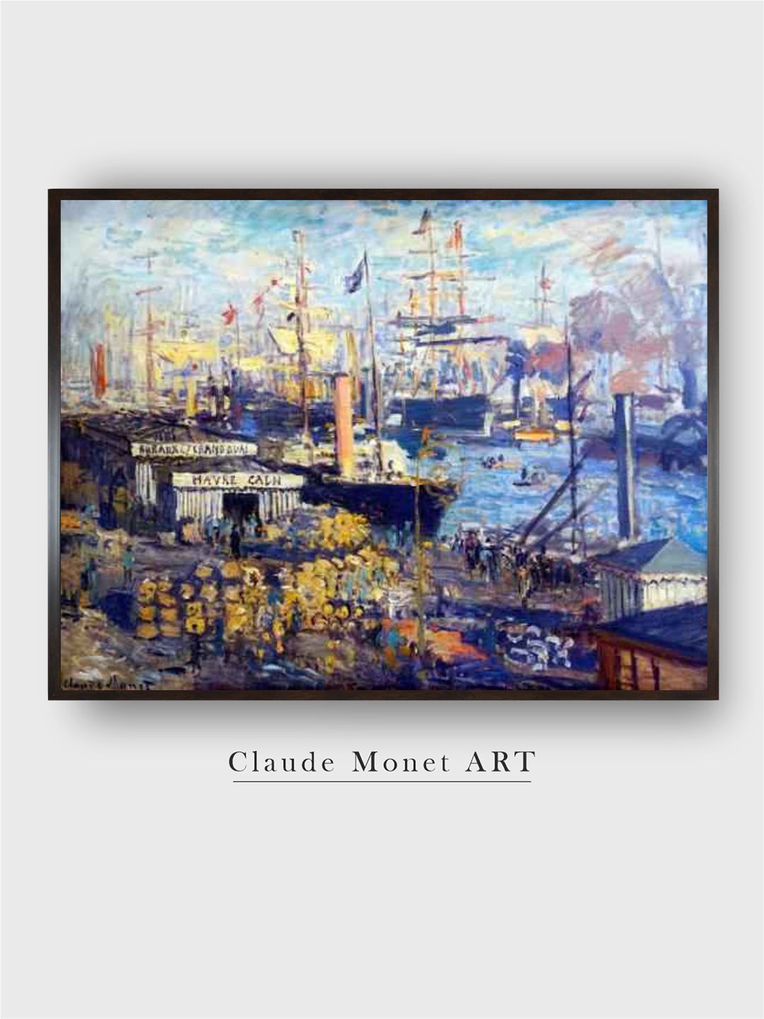 

The Art House Blue & Black Painting Framed Wall Art