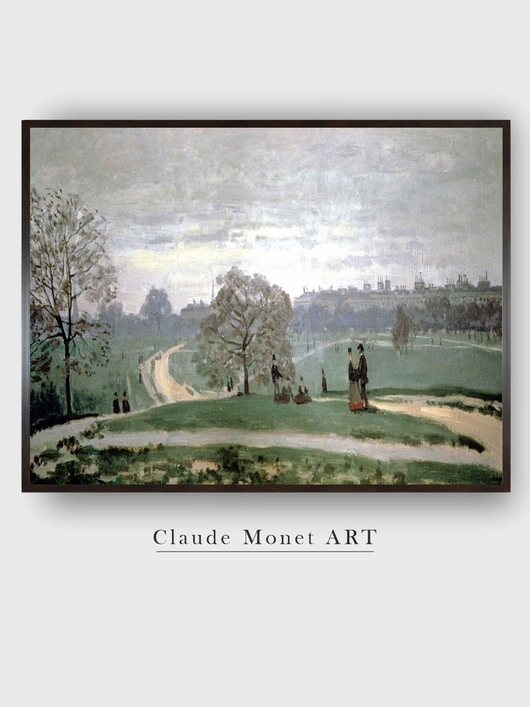 

The Art House Green & Grey Rose Garden Painted Framed Wall Art