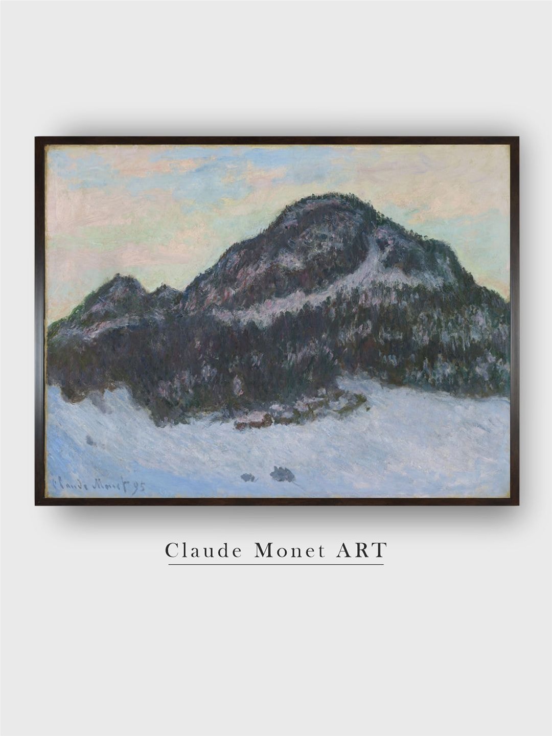 

The Art House Blue & Green Mount Kolsas Painted Framed Wall Art