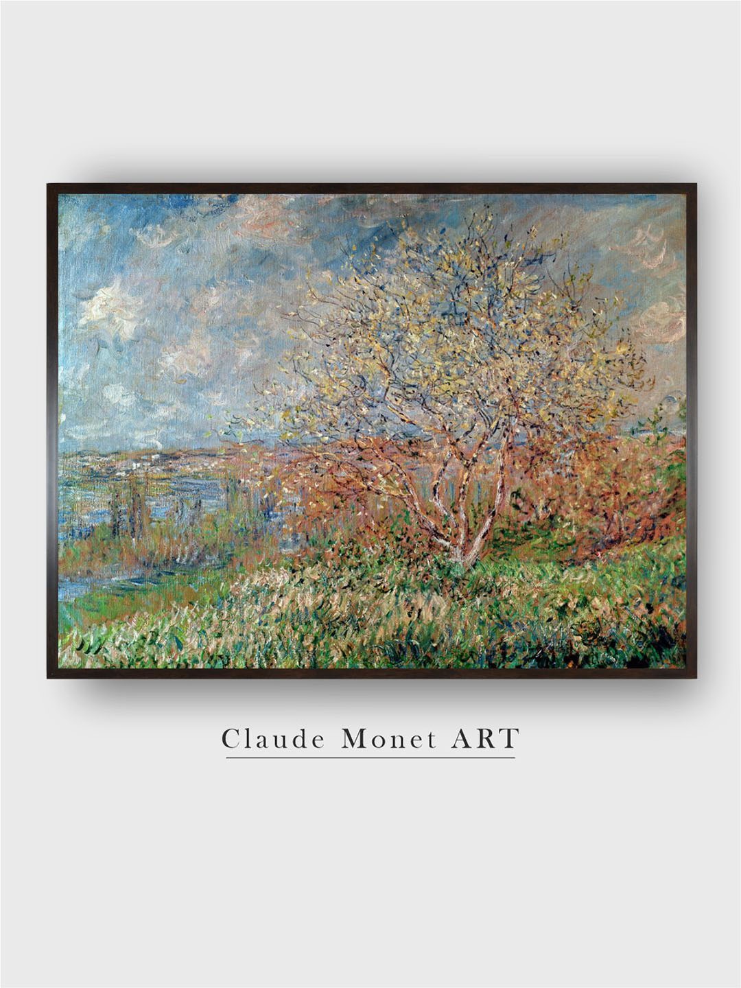 

The Art House Blue & Green Le Printemps Painted Framed Wall Art