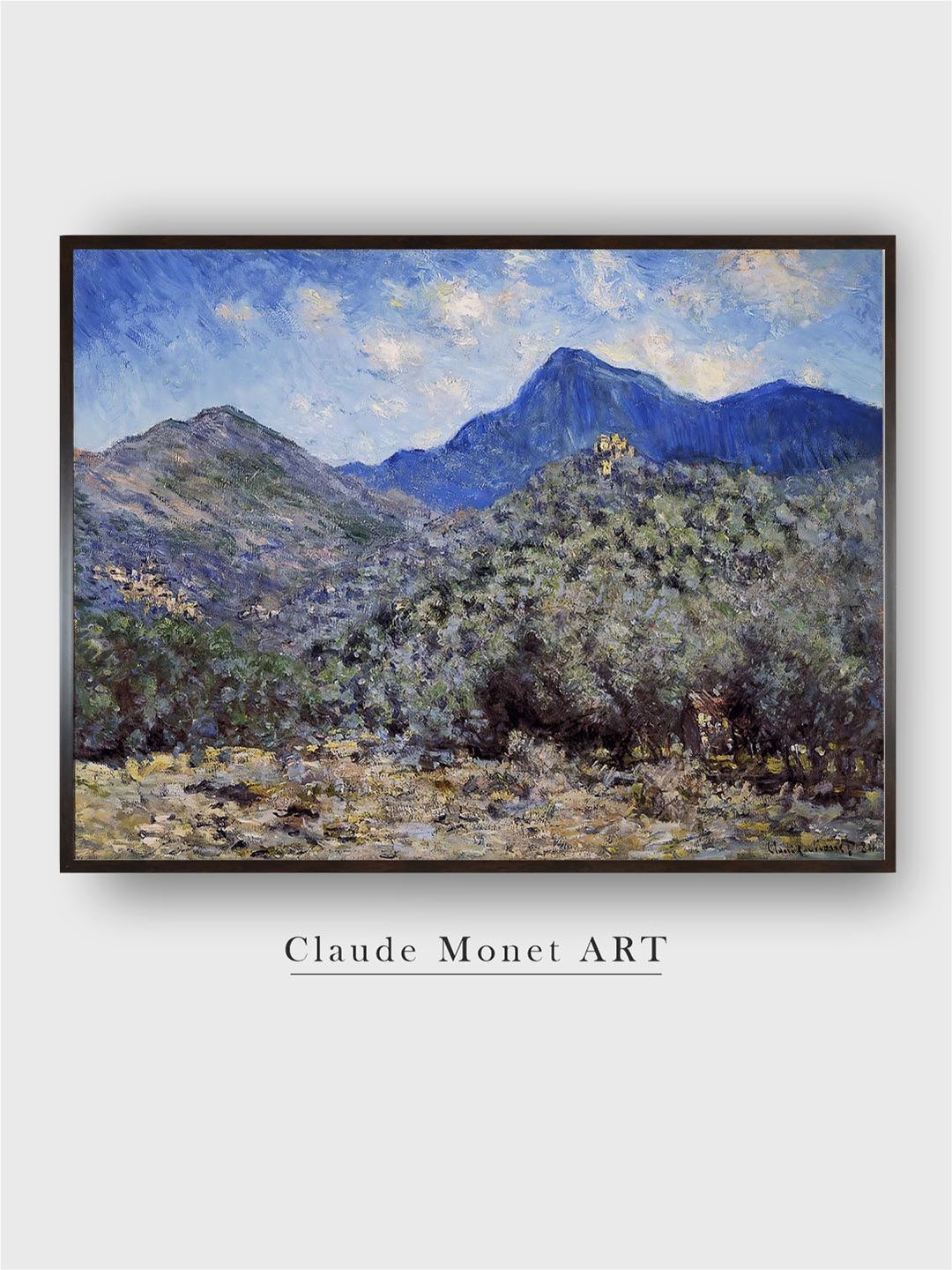 

The Art House Blue & Green Valle Buona Painted Wall Art