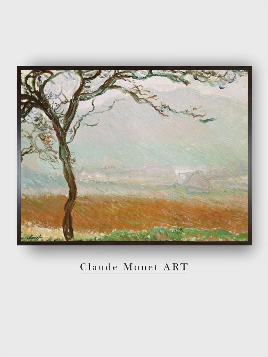 

The Art House Green & Beige Giverny Countryside Wall Art