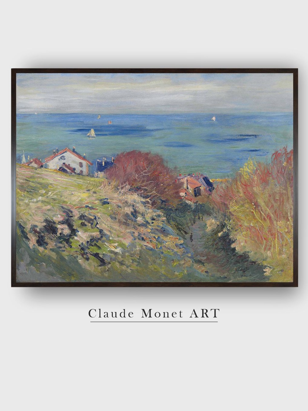 

The Art House Blue & Green Pourville Painted Wall Art