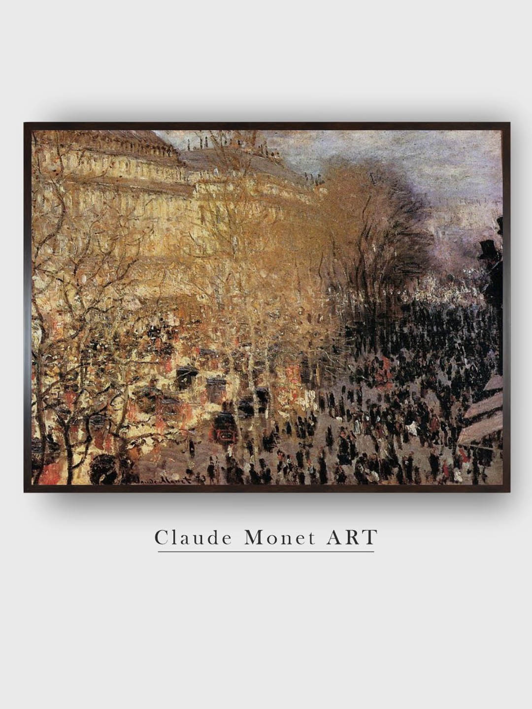 

The Art House Beige & Black Boulevard Des Capucines Painted Wall Art