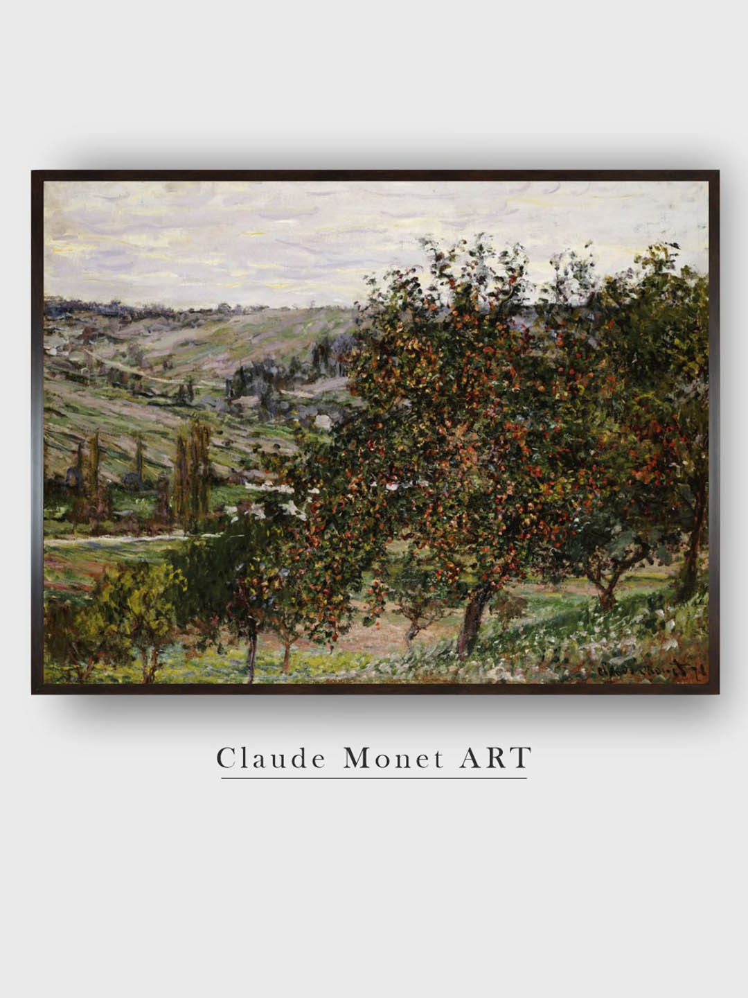 

The Art House Green Apple Trees Near Vetheuil Painted Wall Art
