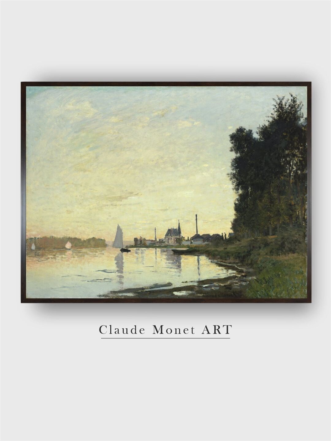 

The Art House Yellow & Green Argenteuil Canvas Painting Wall Art