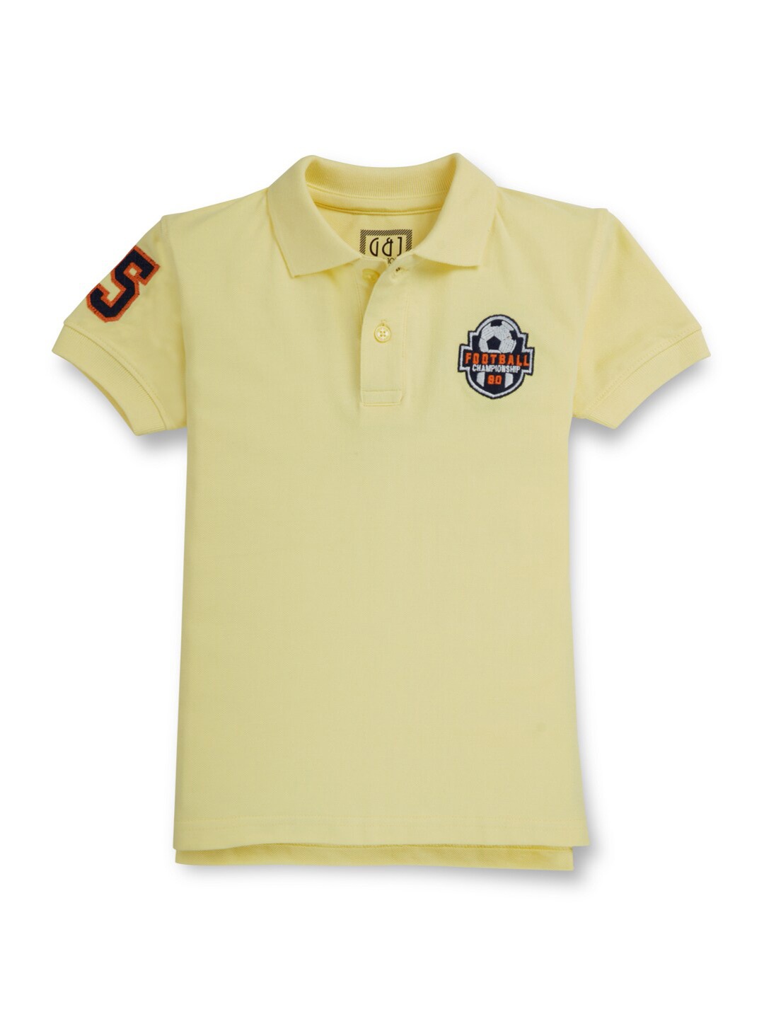

Gini and Jony Boys Polo Collar Cotton T-shirt, Yellow