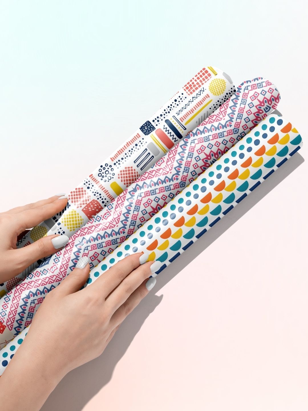 

Doodle 6-Piece Gift Wrapping Papers, Pink
